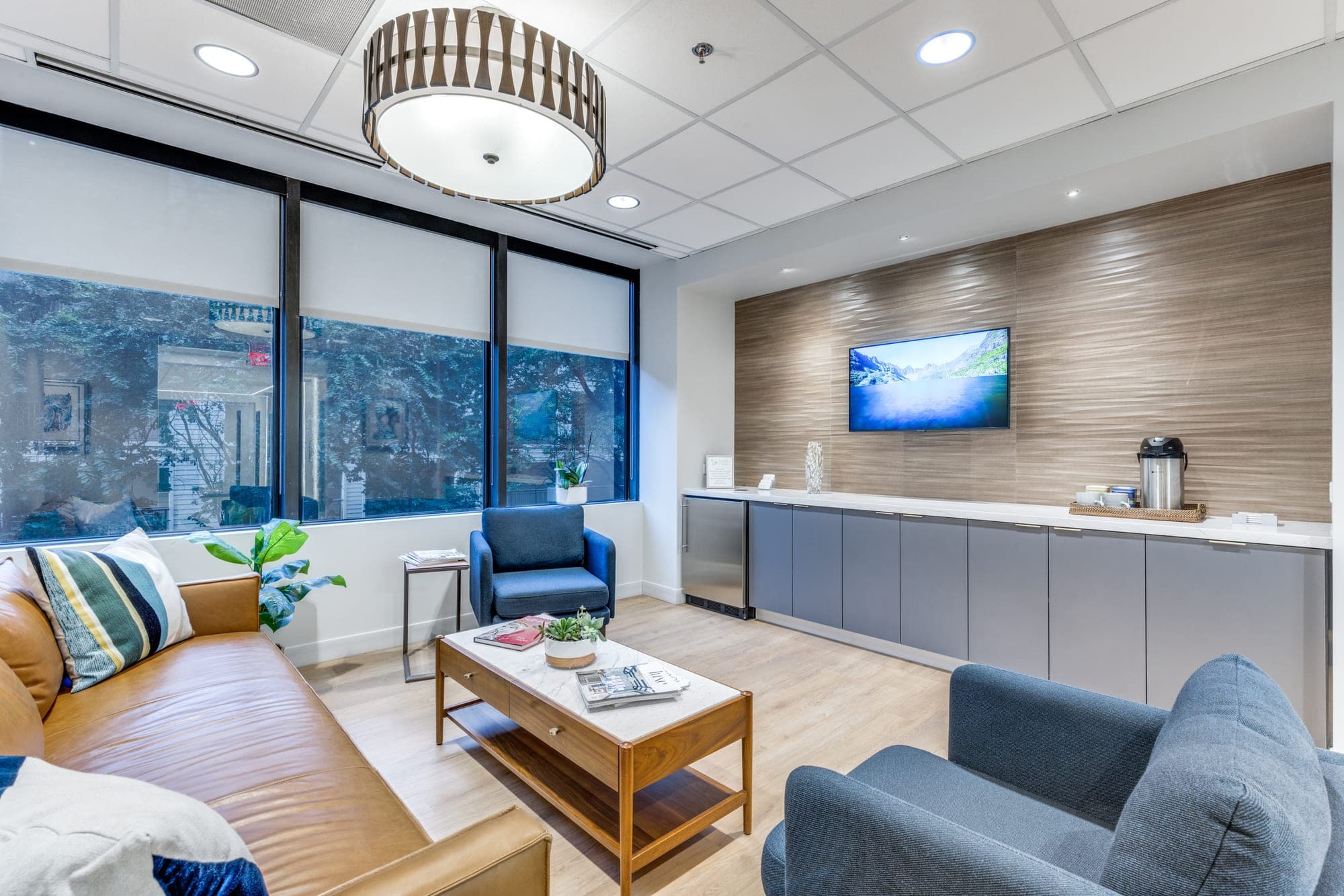 The Priceless Healing waiting room in Uptown Dallas